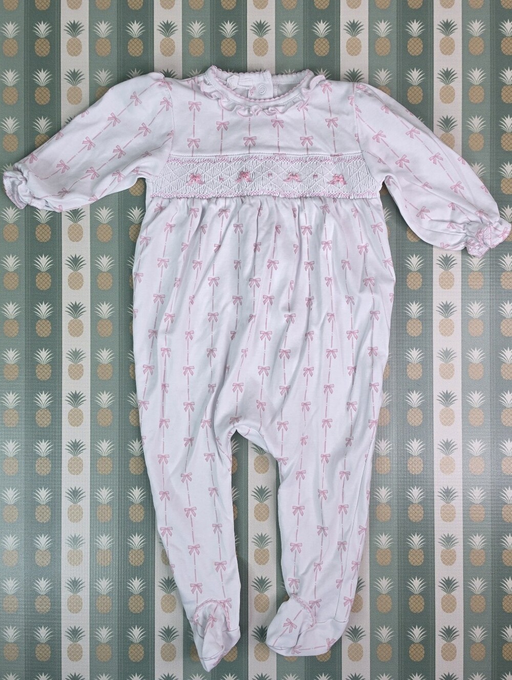 Magnolia Baby Pima Cotton Bow Footie